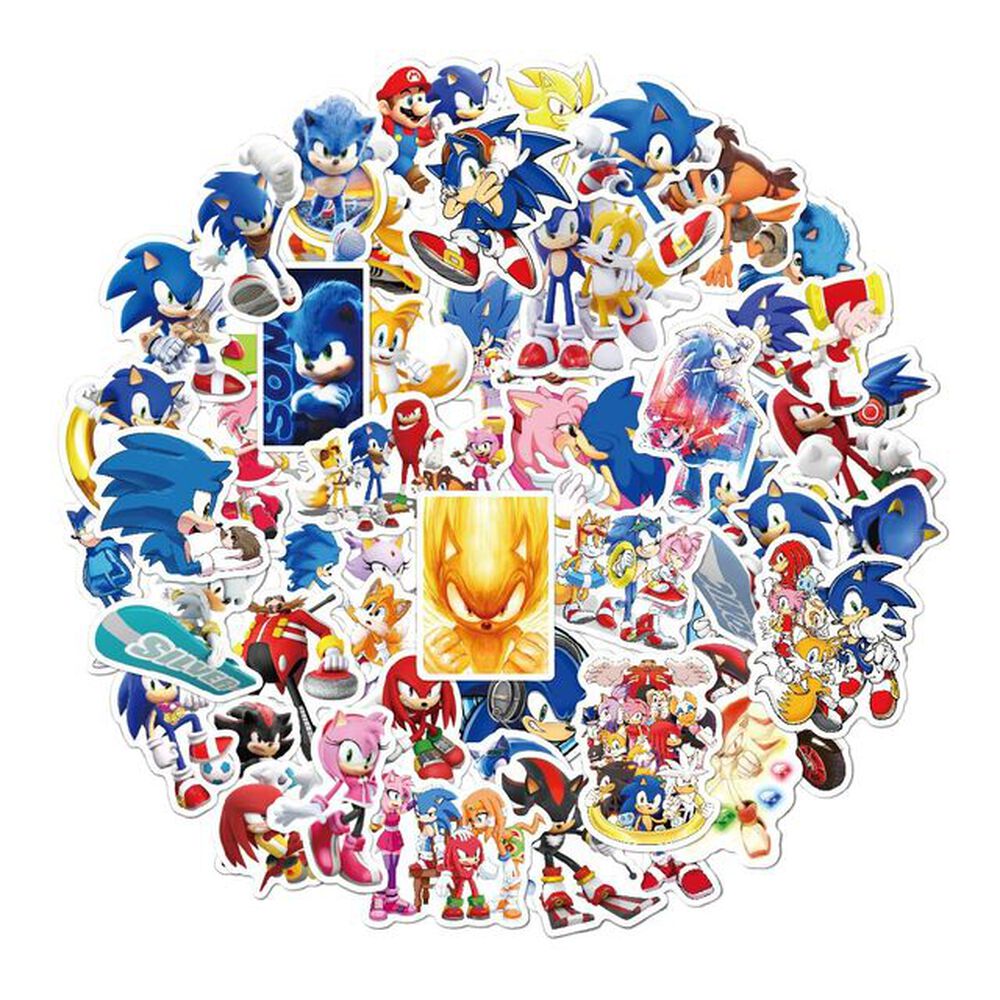 Stickers Sonic Pegatinas (50 Unidades) image number 0.0