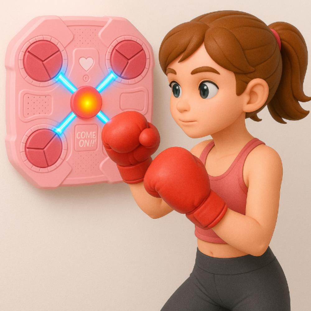 Máquina De Boxeo Musical Rosa Bluetooth Para Niñas 8-12 Años image number 4.0