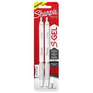 Sharpie Fashion 2 Bol&iacute;grafos Gel 0.7mm Punta Fina Tinta Negra - Blanco