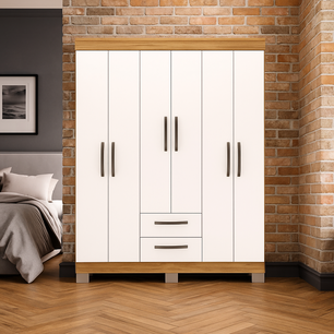 Cl&oacute;set Casaideal Italia / 6 Puertas / 2 Cajones
