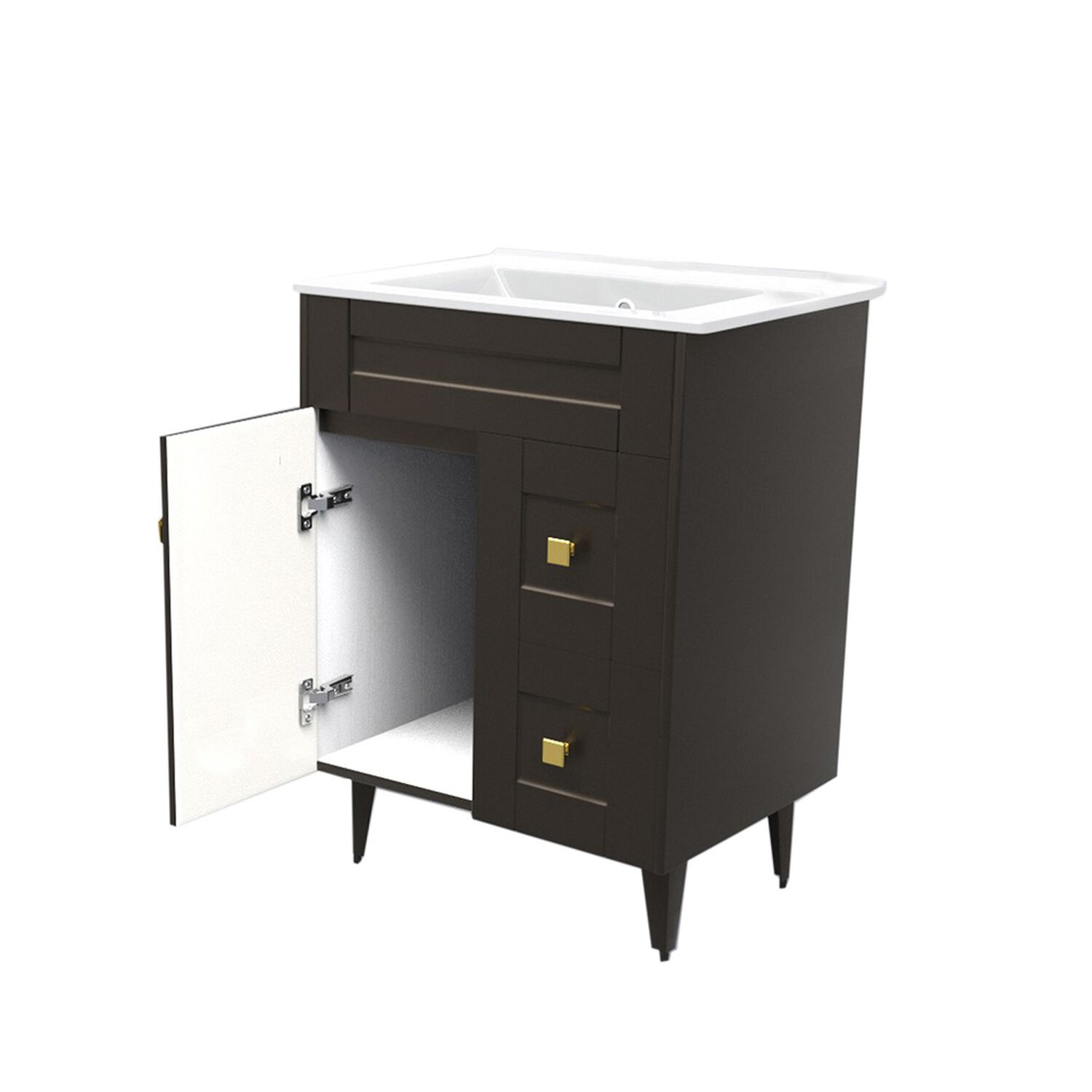 Kit Mueble Vanitorio Domsa Deluxe N60sk-caf&eacute; P 60x47x80cm image number 3.0