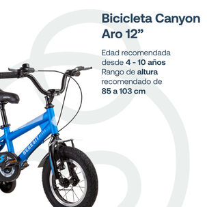 Bicicleta Infantil Canyon Aro 12 Azul Bebesit