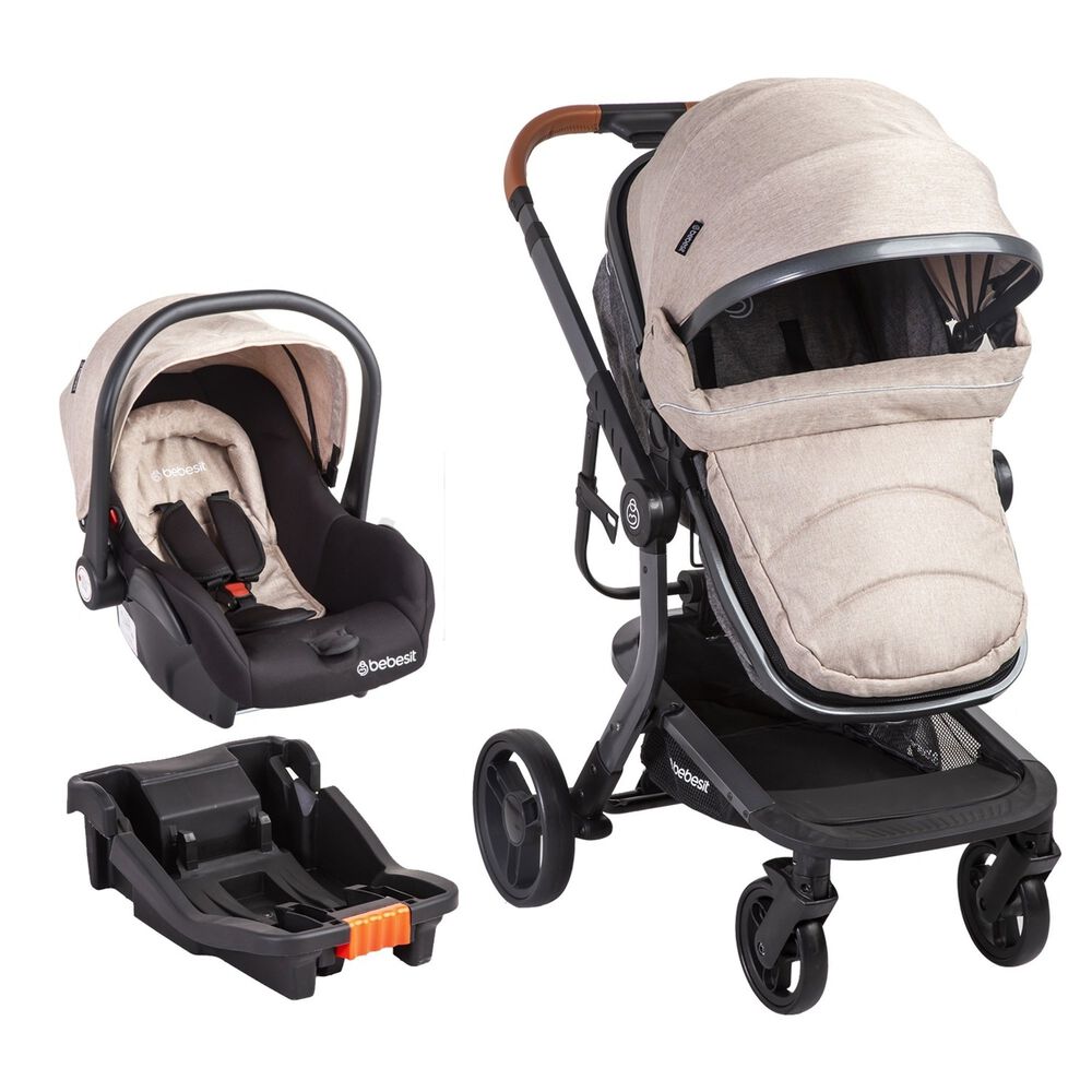 Coche Cuna Travel System Taurus Beige image number 1.0