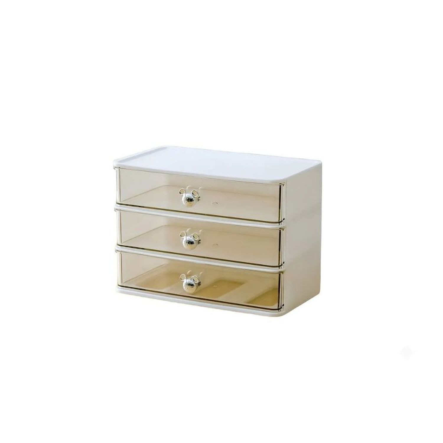 Organizador 3 Cajones Transparente Escritorio Maquillaje image number 0.0
