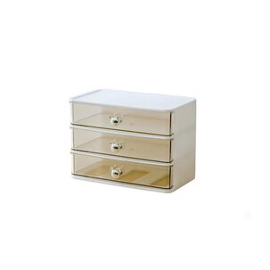 Organizador 3 Cajones Transparente Escritorio Maquillaje