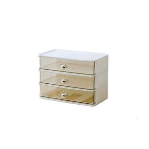 Organizador 3 Cajones Transparente Escritorio Maquillaje
