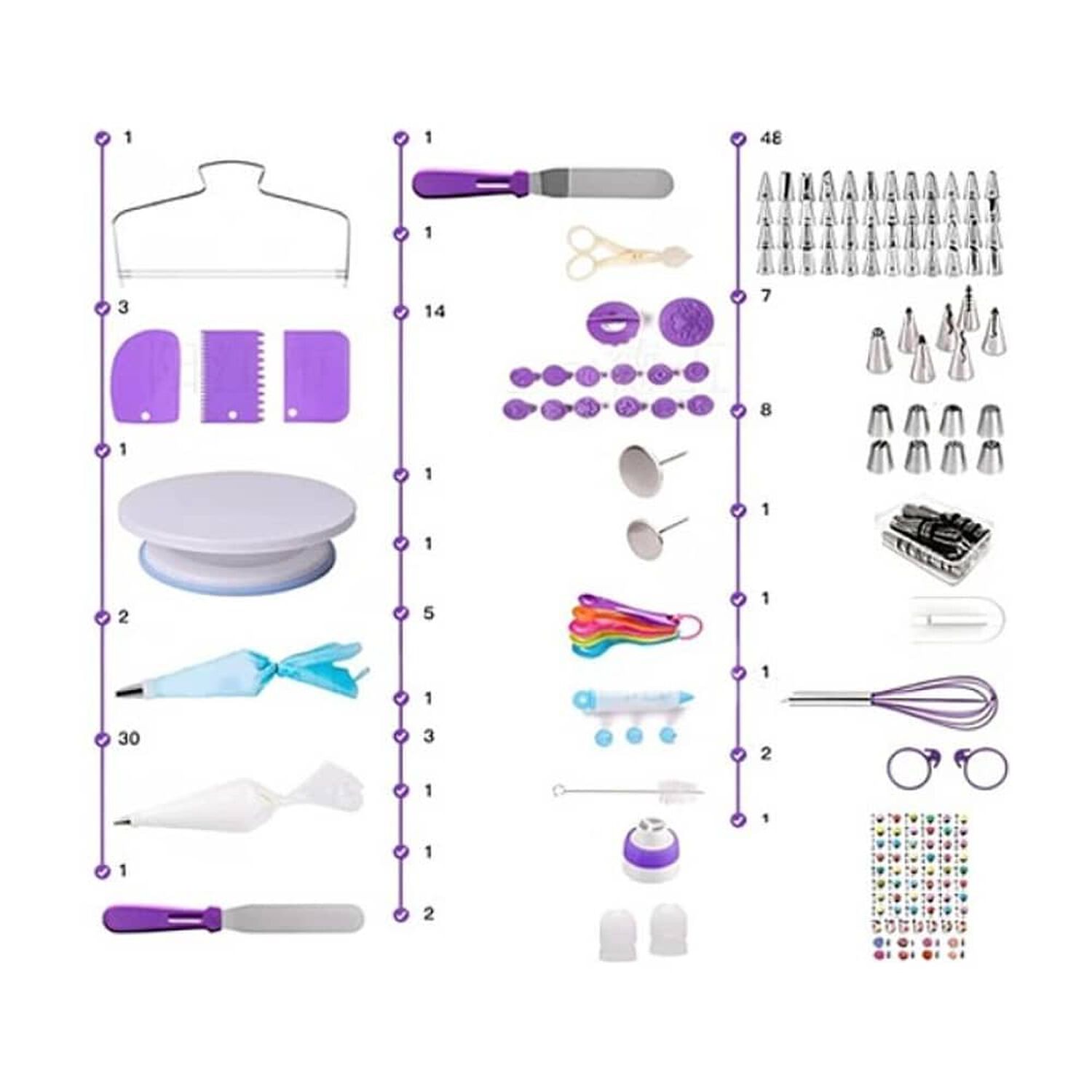 137 Accesorios Para Decorar Tortas Con Base Giratoria 360 image number 2.0