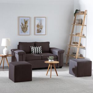 Sof&aacute; Mons Sicilia / 2 Cuerpos + 2 Pouf