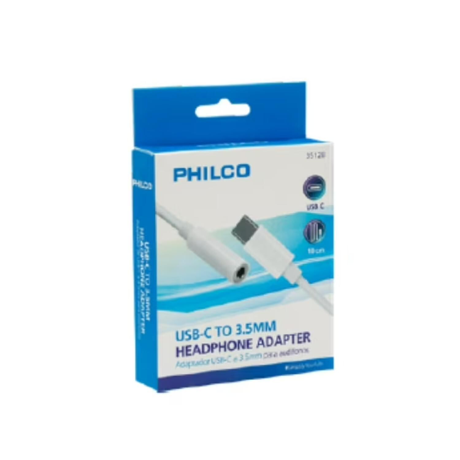 Adaptador De Audio Usb C A Jack 3.5mm Blanco B35128 image number 2.0