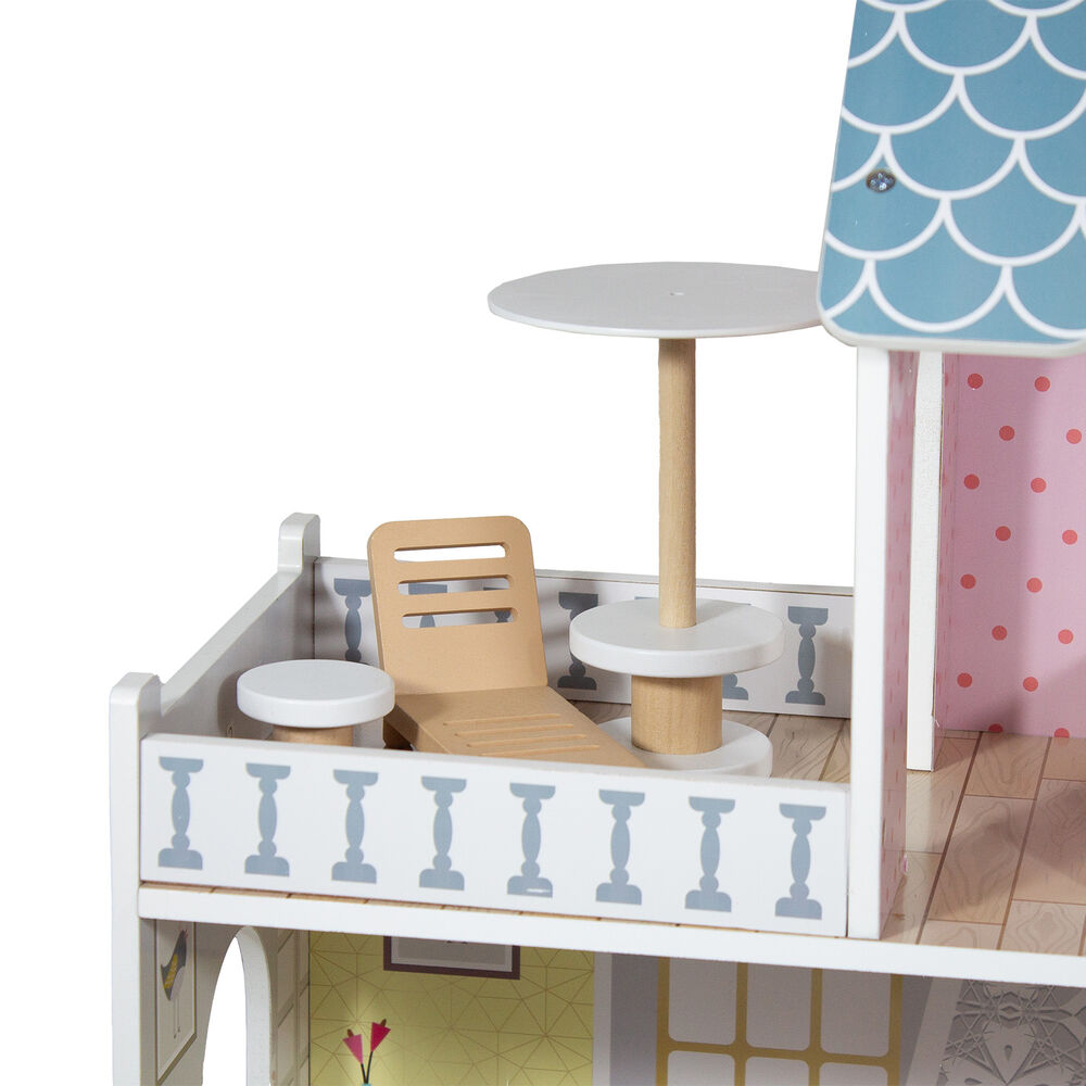 Casa De Muñecas + Muebles Madera Montessori Princesas image number 5.0
