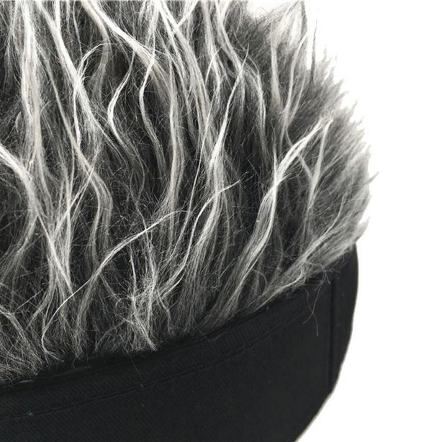Gorra Con Peluca De Pelo Falso Gris Tem&aacute;tico image number 1.0