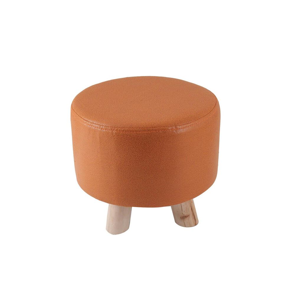 Mini Puff Redondo Tela Naranjo image number 0.0