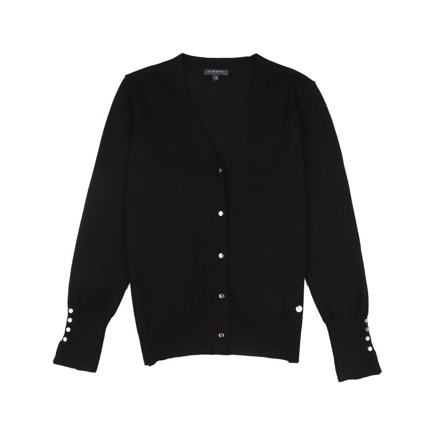 Sweater Botones Manga Larga Cuello V Mujer Kimera image number 0.0