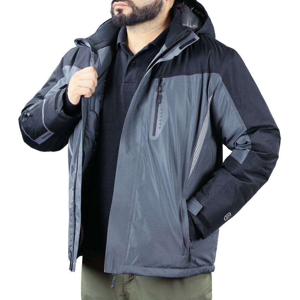 Parka Hombre Impermeable Absolute Zero Gris Z-5000 image number 2.0