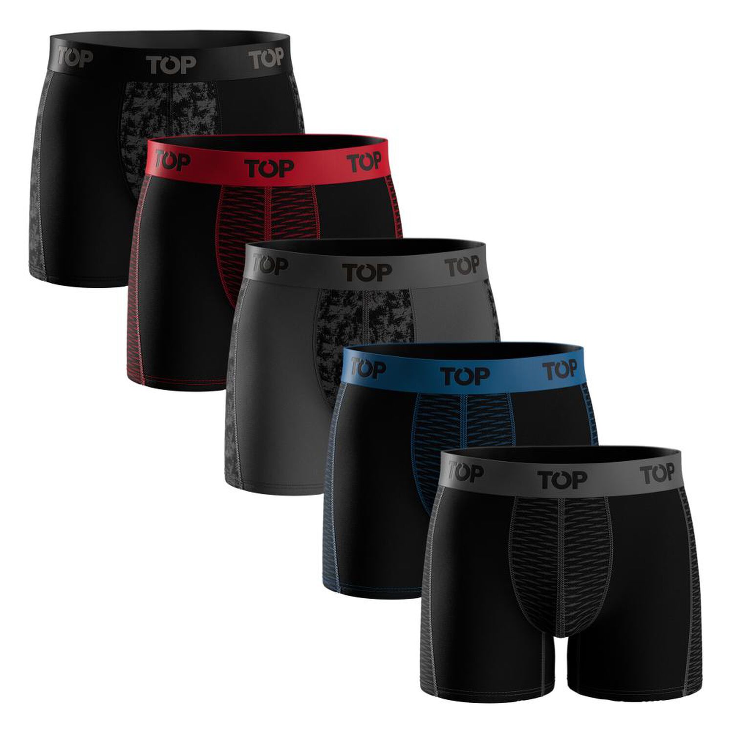 Pack Boxer Hombre Top / 5 Piezas image number 0.0