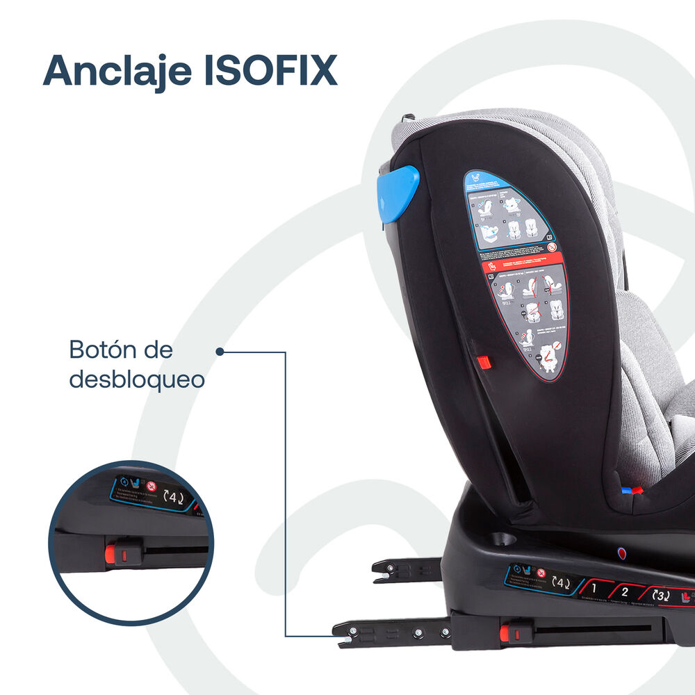 Silla De Auto Saturn Light Grey image number 5.0