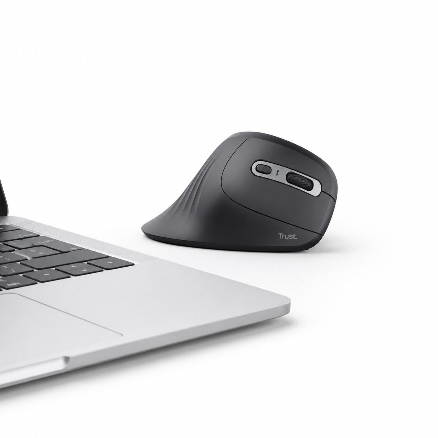 Mouse Vertical Inal&aacute;mbrico Ergon&oacute;mico Trust Verro Black 2g image number 8.0