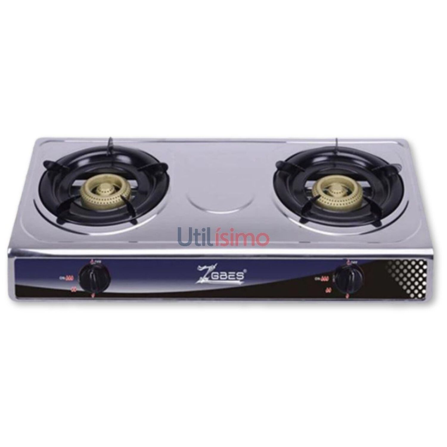 Cocina Encimera A Gas Licuado Port&aacute;til Acero Inox2platos image number 0.0