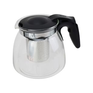 Hervidor Tetera Infusor Vidrio Cocina 900 Ml Negro