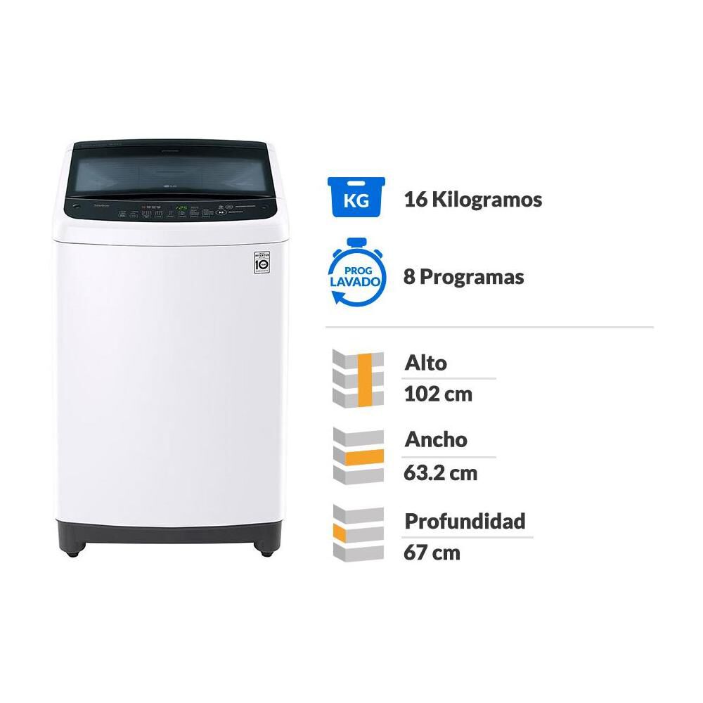 Lavadora LG WT16WSBP / 16 Kg image number 1.0