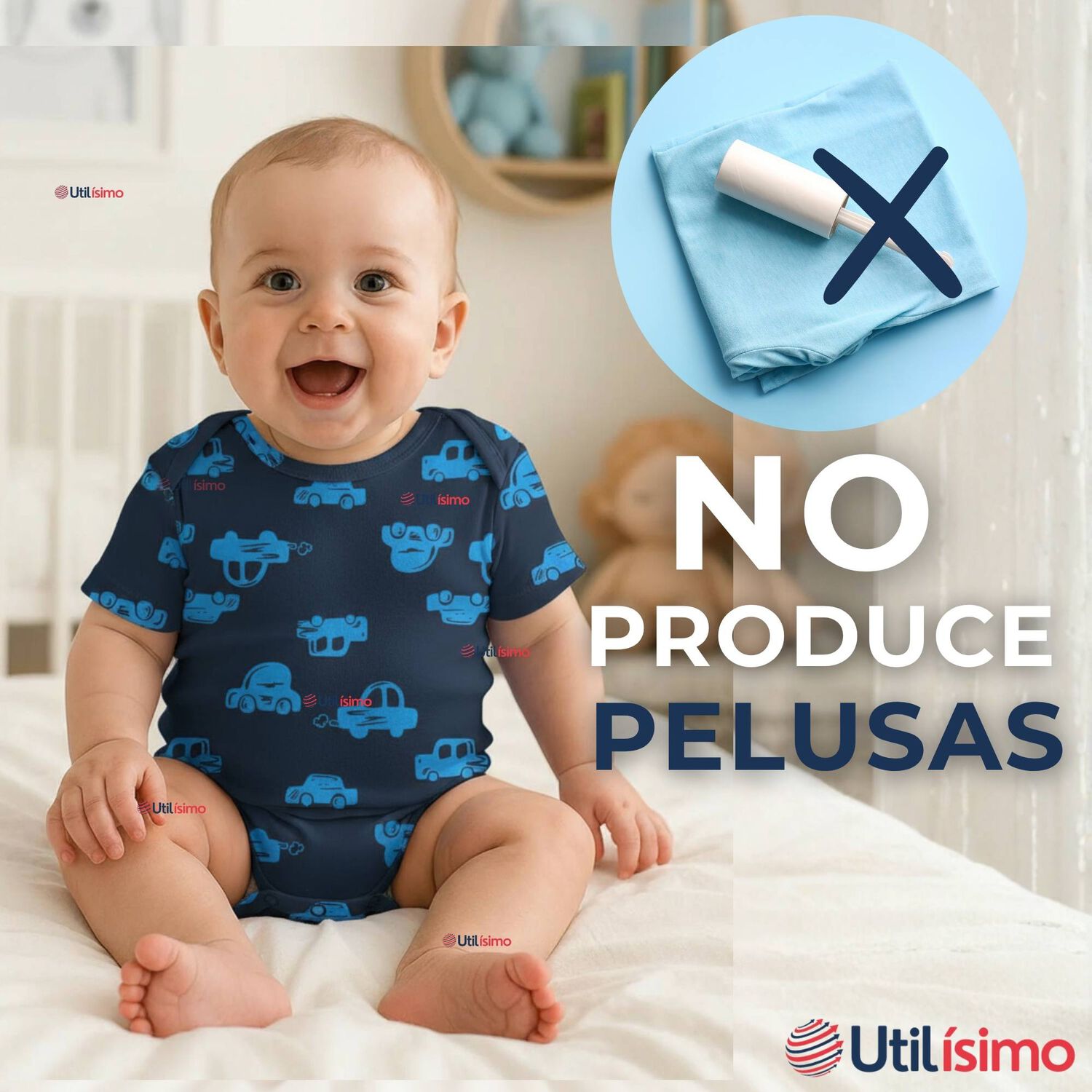 Pack 4 Bodys Ni&ntilde;o Manga Corta Tedmimak 100% Algod&oacute;n Ready Fun image number 9.0