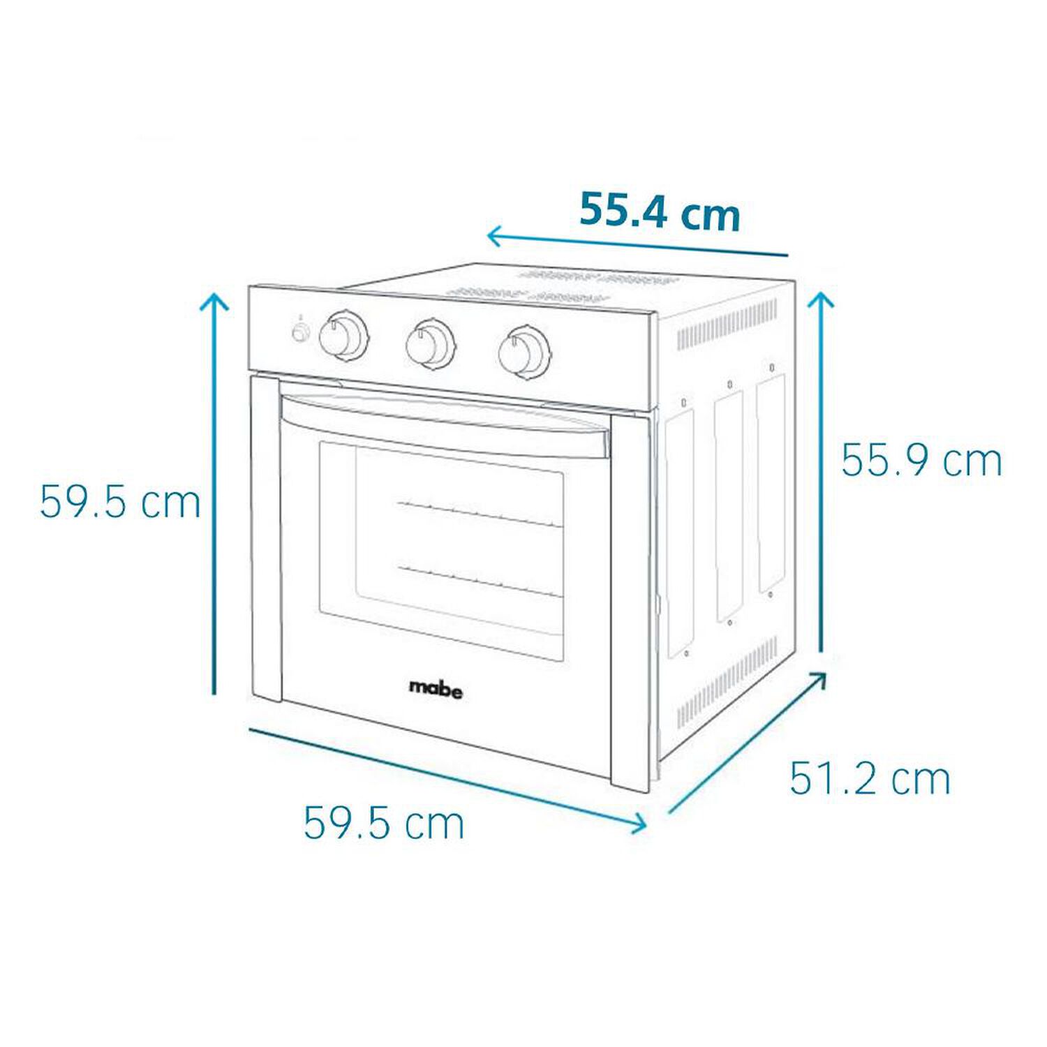 Horno Empotrado Mabe HM6031EXAI0 / 59 Litros image number 6.0