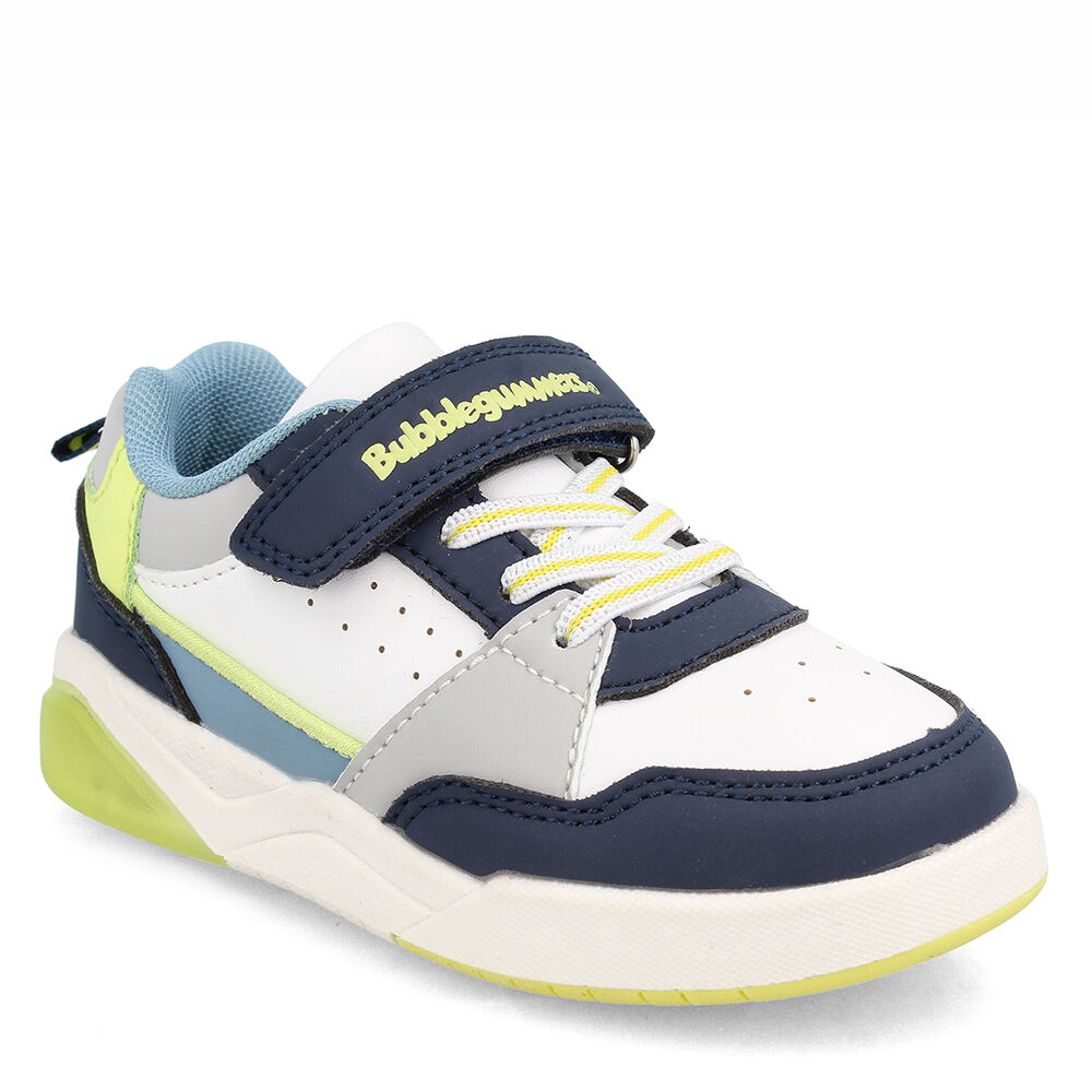 Zapatilla Niño Bubblegummers Luces Dakar Blanco-azul image number 0.0