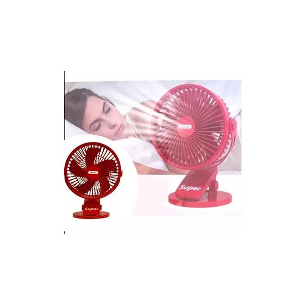 Mini Ventilador P&oacute;rtatil Mesa Usb 3 Velocidades Gancho image number 2.0