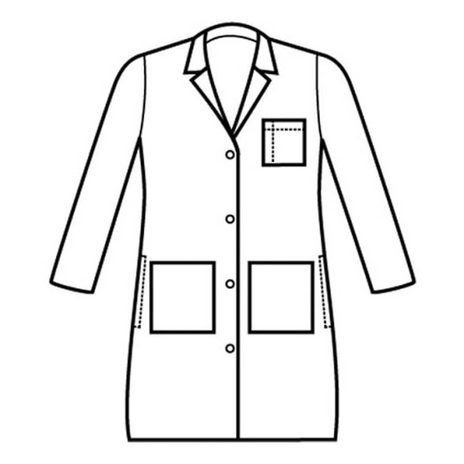 Delantal Cl&iacute;nico O M&eacute;dico Largo Mujer image number 3.0