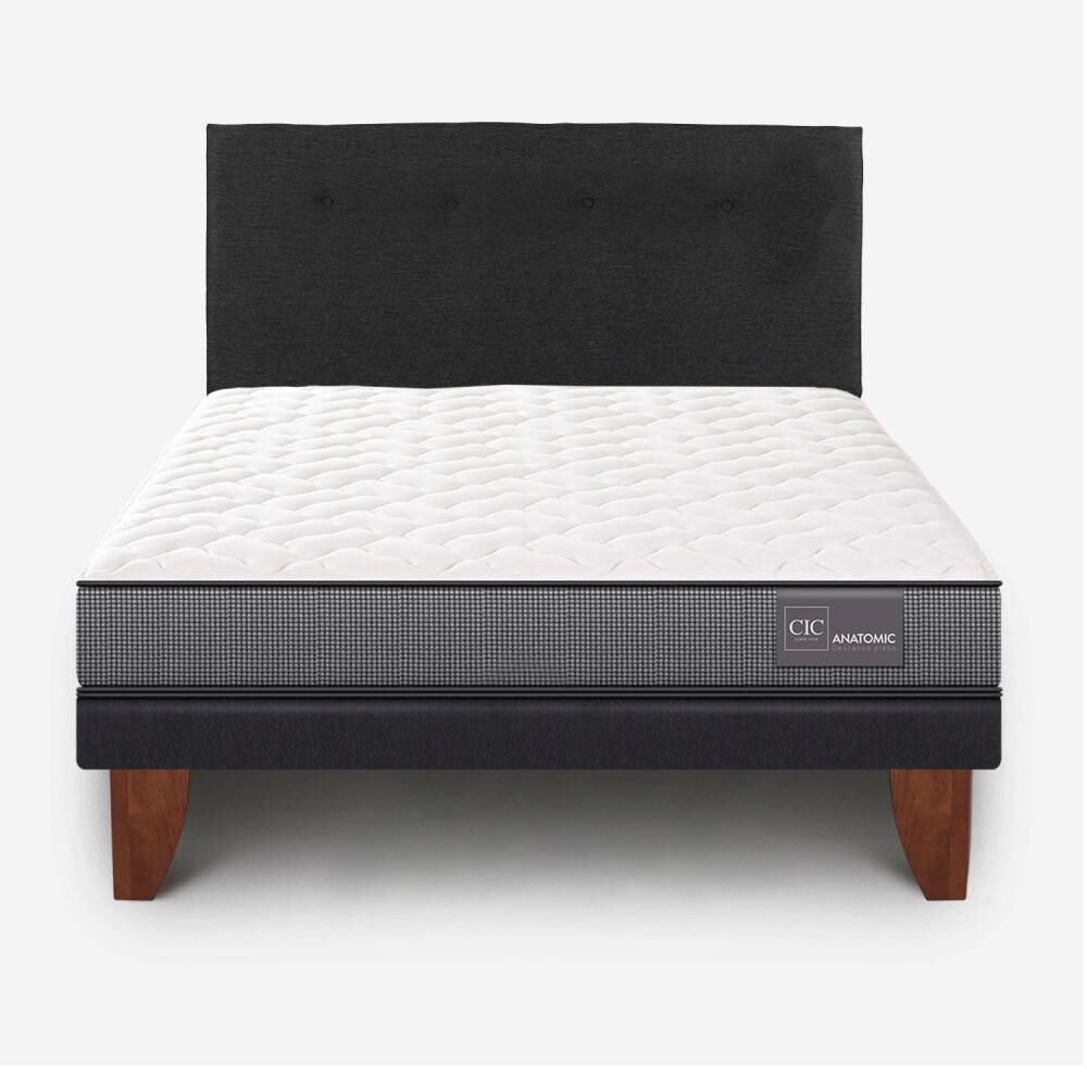Cama Europea Cic Anatomic / 2 Plazas / Base Normal + Respaldo image number 0.0