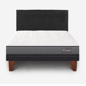 Cama Europea Cic Anatomic / 2 Plazas / Base Normal + Respaldo