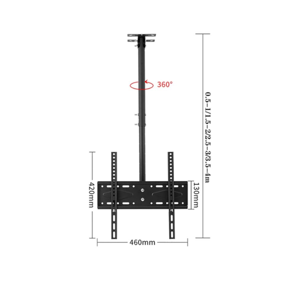Soporte Tv Techo O Pared Ajustable 20 A 55" Rotaci&oacute;n 360&deg; image number 2.0
