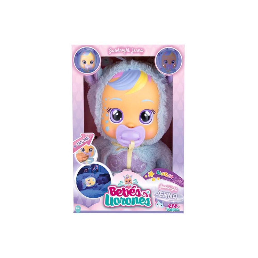 Juguete Muñeca Bebe Lloron Jenna 30cm Buenas Noches image number 2.0