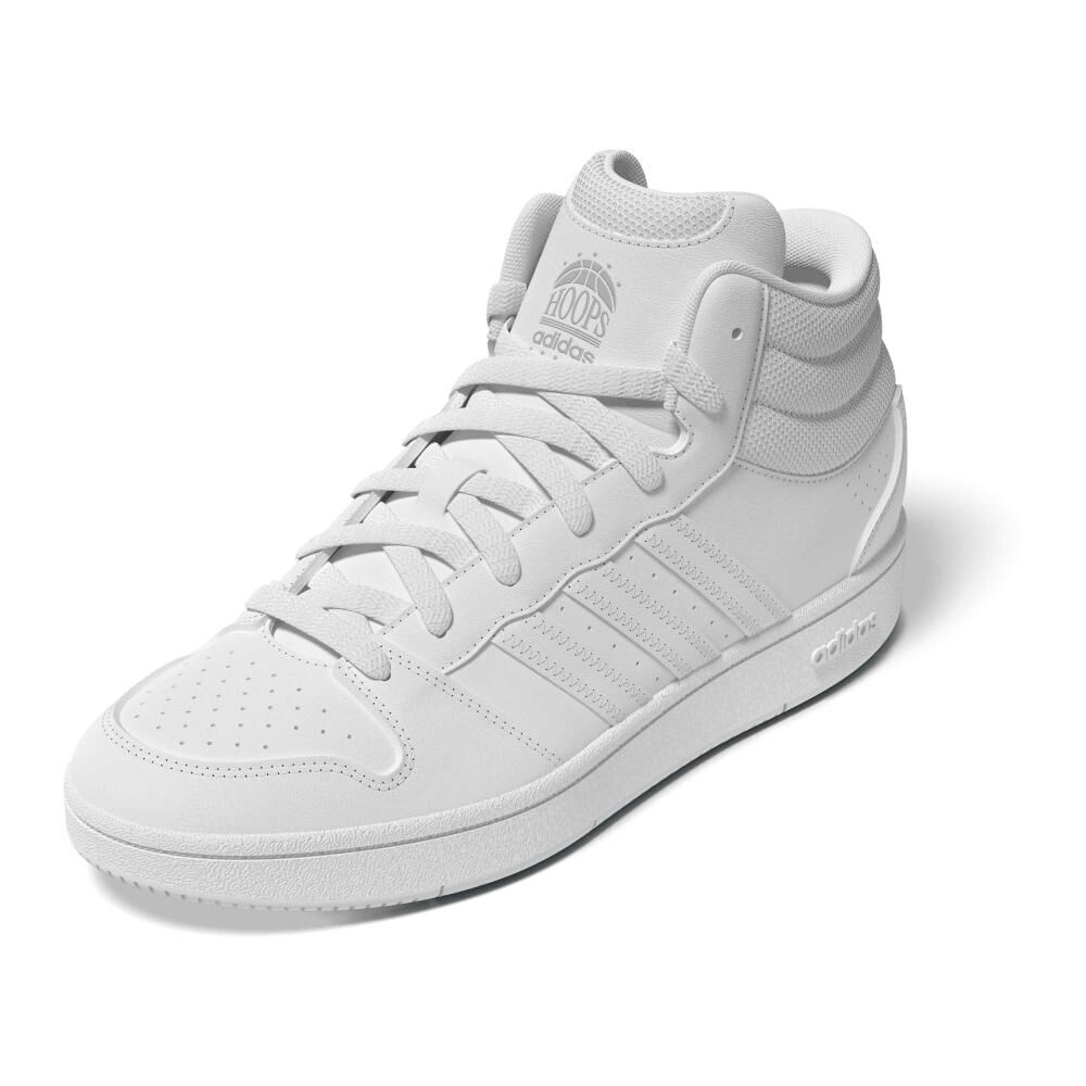Zapatilla Basketball Hombre Adidas Hoops Mid Classic Blanco image number 1.0