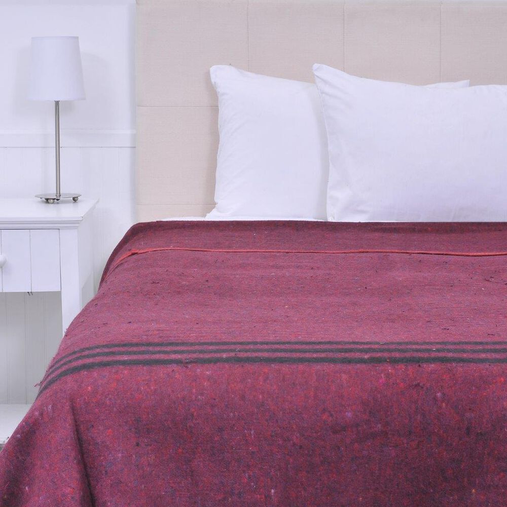 Frazada Termica Queen Lineas Rojo image number 0.0