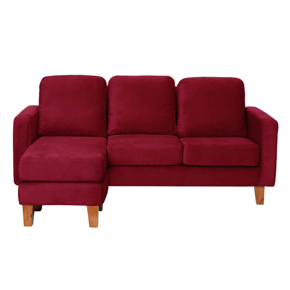 Seccional Venecia Intercambiable Tela Velvet Burdeo image number 2.0