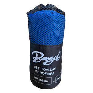 Toalla Ba&ntilde;o Viaje Microfibra De Secado Rapido 3 Pcs