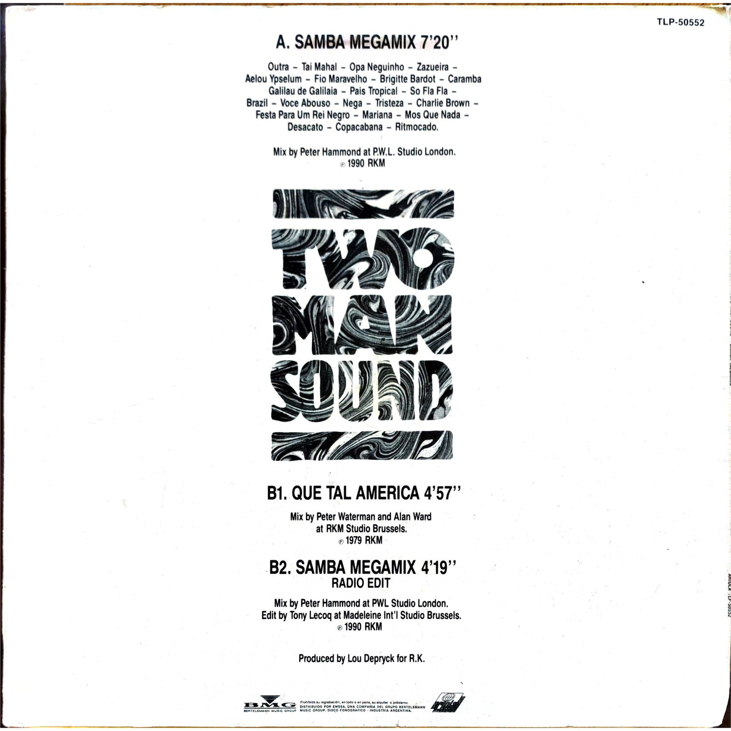 Two Man Sound - Samba Megamix | 12" Maxi Single Usado image number 1.0