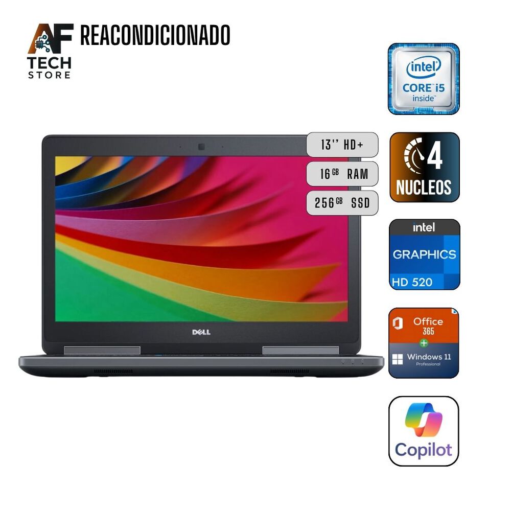 Notebook Dell 7280 I5 6th 16gb 256gb - Win11+office - Reacondicionado Profesional image number 0.0