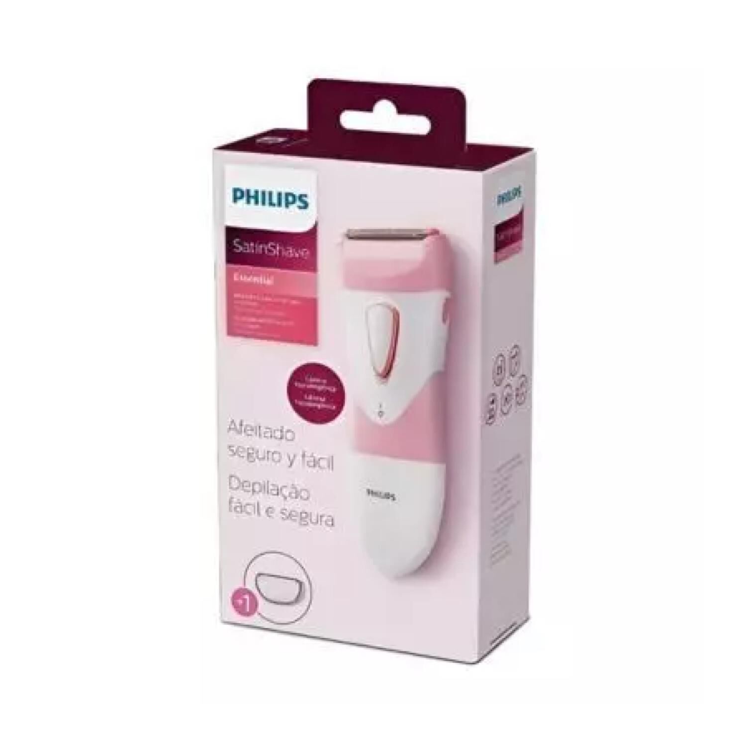 Afeitadora Electrica Femenina Rosado Satinshave Hp630/600 Philips image number 2.0