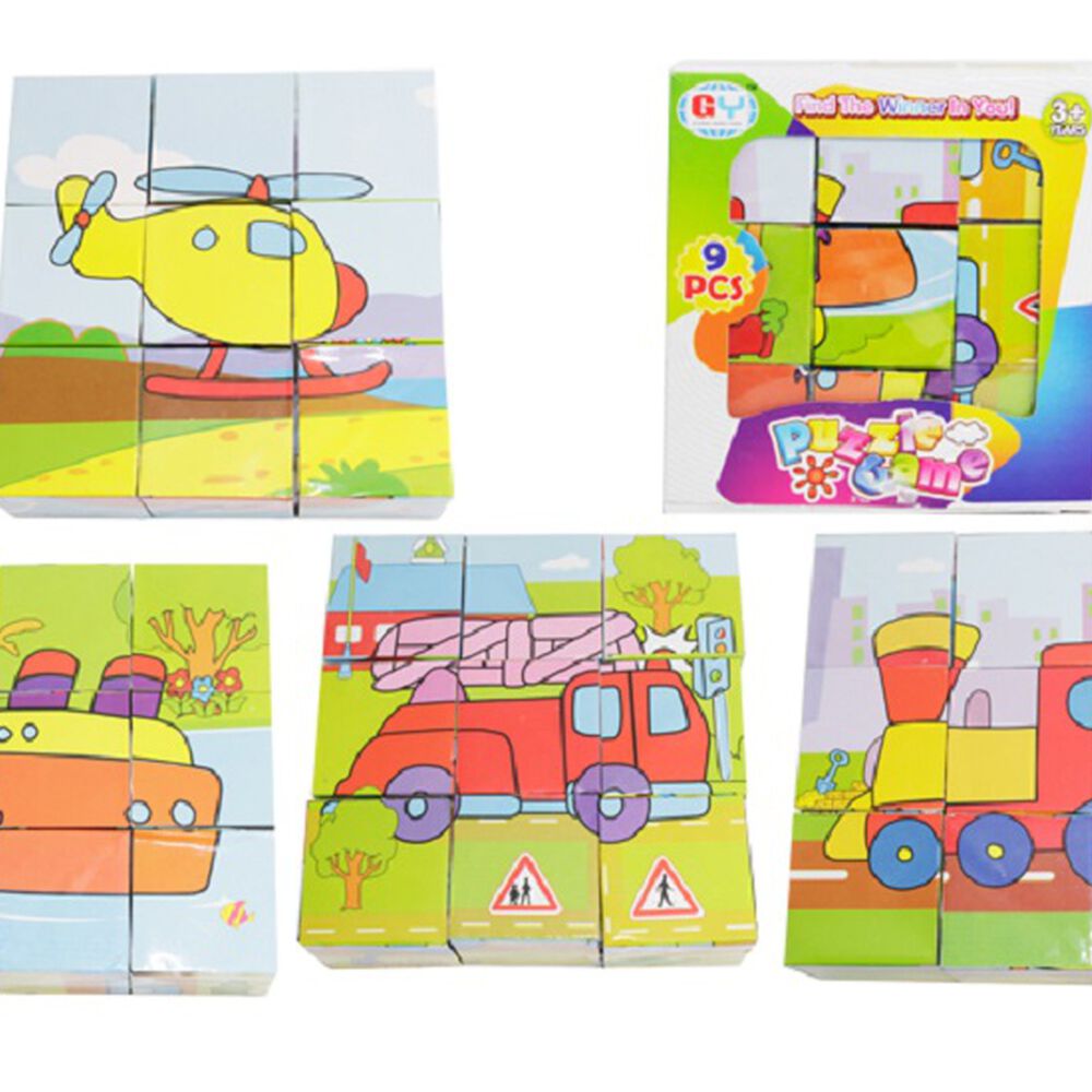 Cubos Rompecabezas Puzzles De Madera 6 Juegos En 1 Niños image number 6.0
