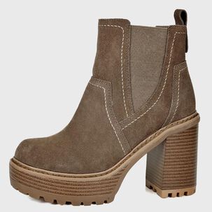 Botín Cuero Dinard Taupe