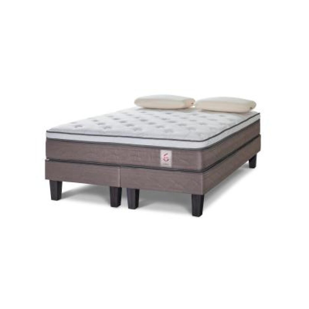 Cama Europea Rosen New Style 6 / 2 Plazas / Base Dividida + Almohadas image number 5.0