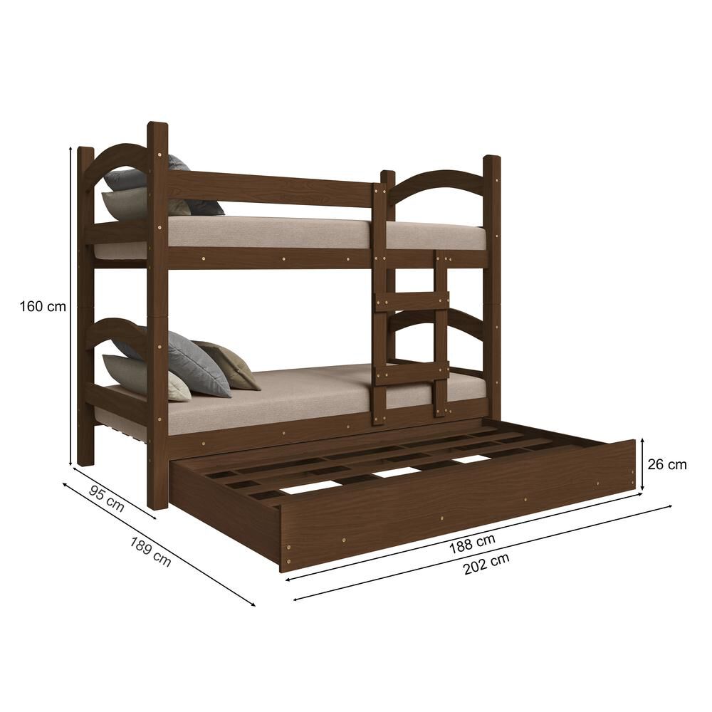 Camarote Decocasa Trento Desmontable / 1 Plaza / Base Dividida image number 4.0