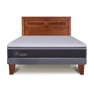 Cama Europea Cic Ortopedic Advance / 2 Plazas / Base Normal + Respaldo