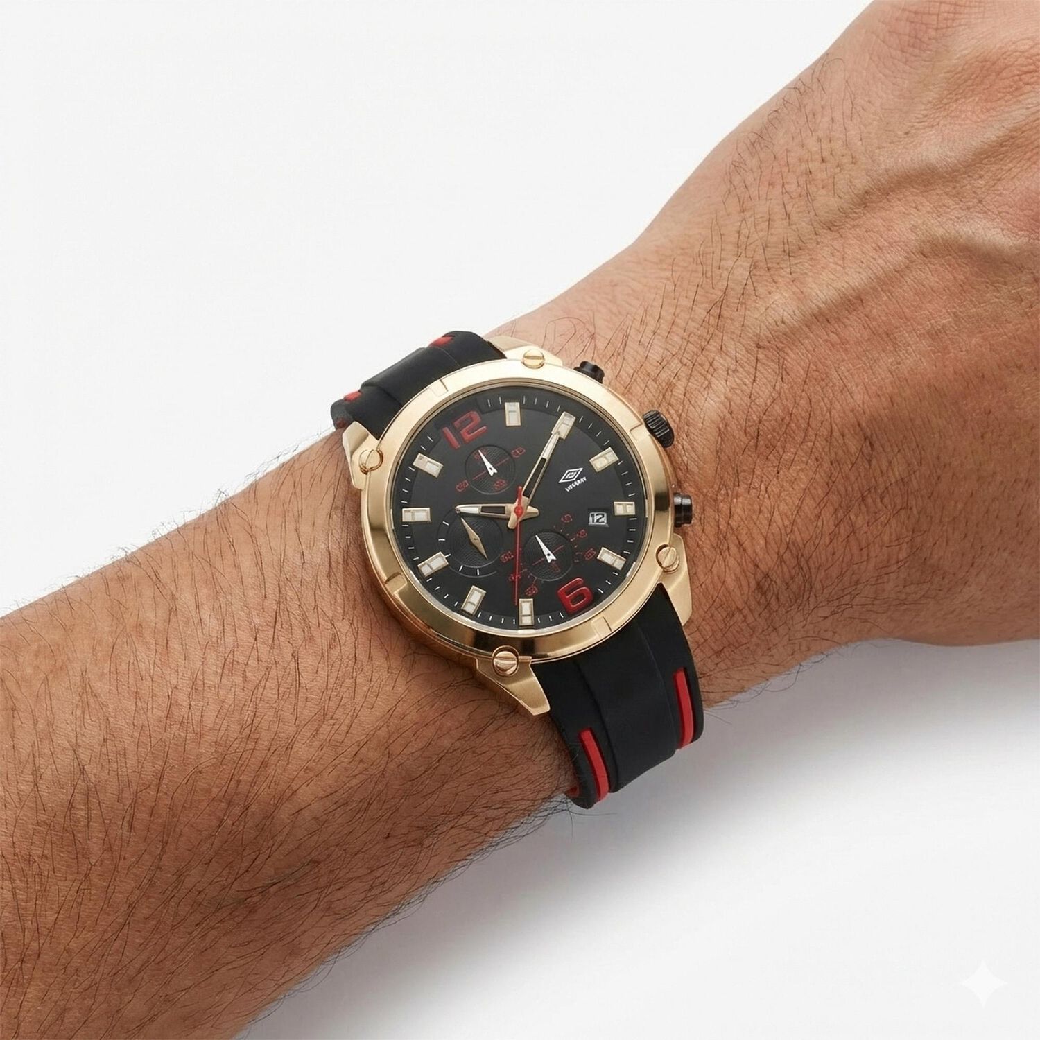 Reloj An&aacute;logo Hombre Umbro Plus Negro /rojo Umbp-1500-91 image number 3.0