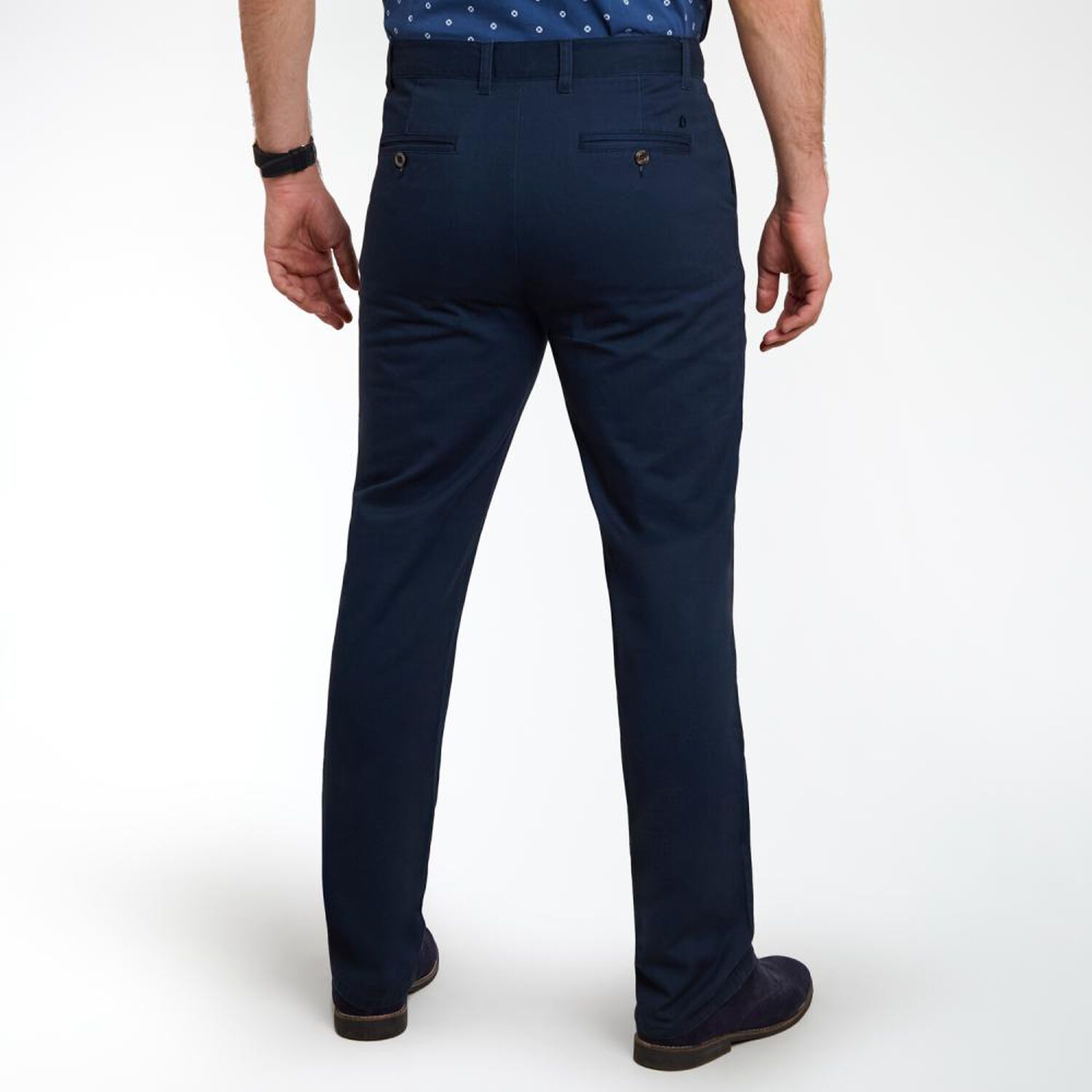 Pantal&oacute;n Liso Tiro Medio Regular Hombre Herald image number 3.0