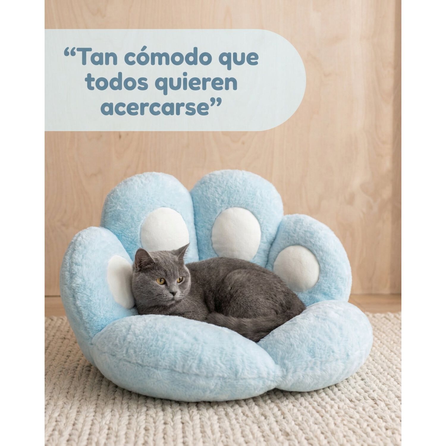 Coj&iacute;n Almohada Mano De Gatito Suave 70x61 image number 26.0