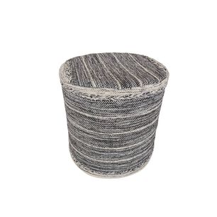 Pouf Kilim Gris Oscuro