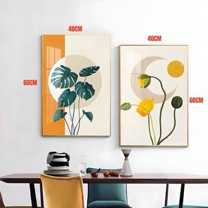 Set De 2 Cuadros Decorativos Marcos De Aluminio By Lubabycas